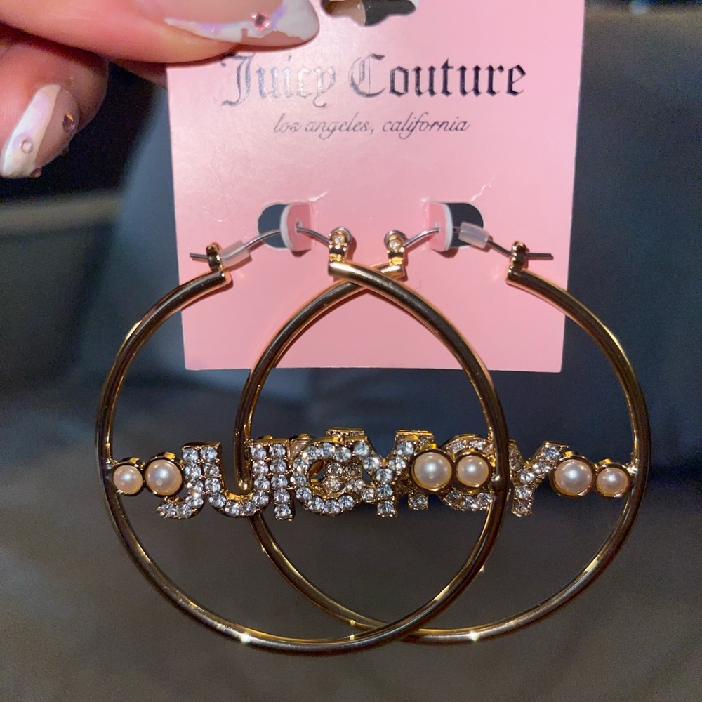 ❤️‍🔥Juicy Couture❤️‍🔥 Gold hoops